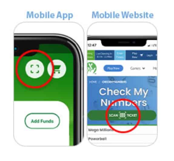 How to scan a ticket with the VA Lottery app